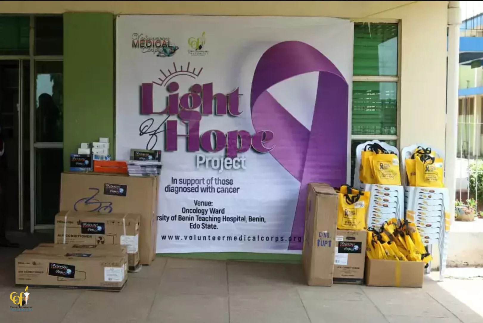Volunteer Medical Corps Donates Medical Equipment To Oncology Department