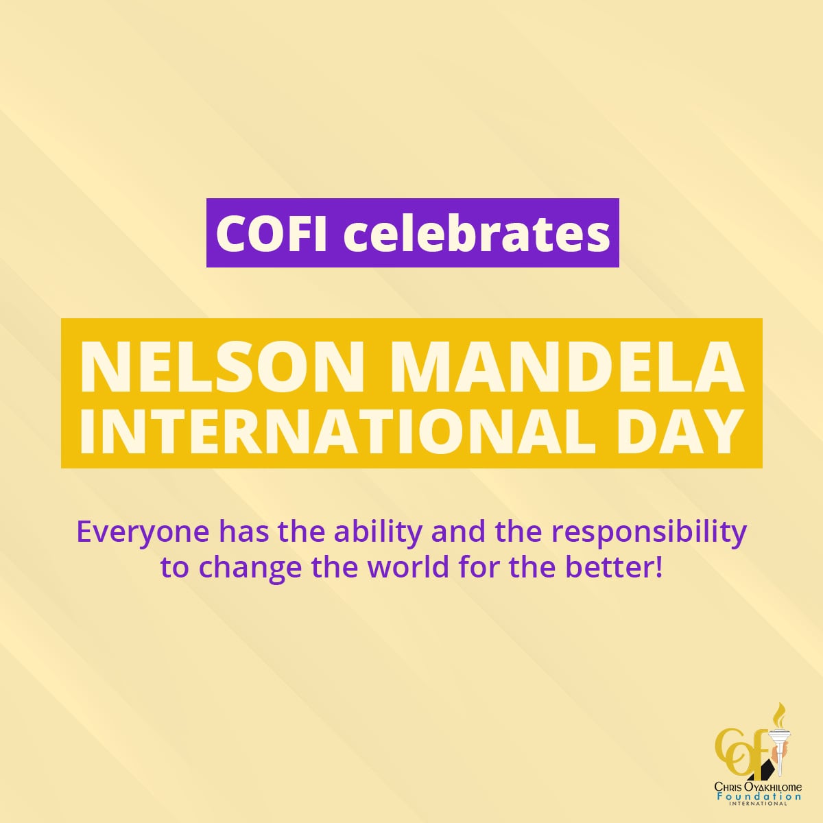 COFI Commemorates Nelson Mandela Day