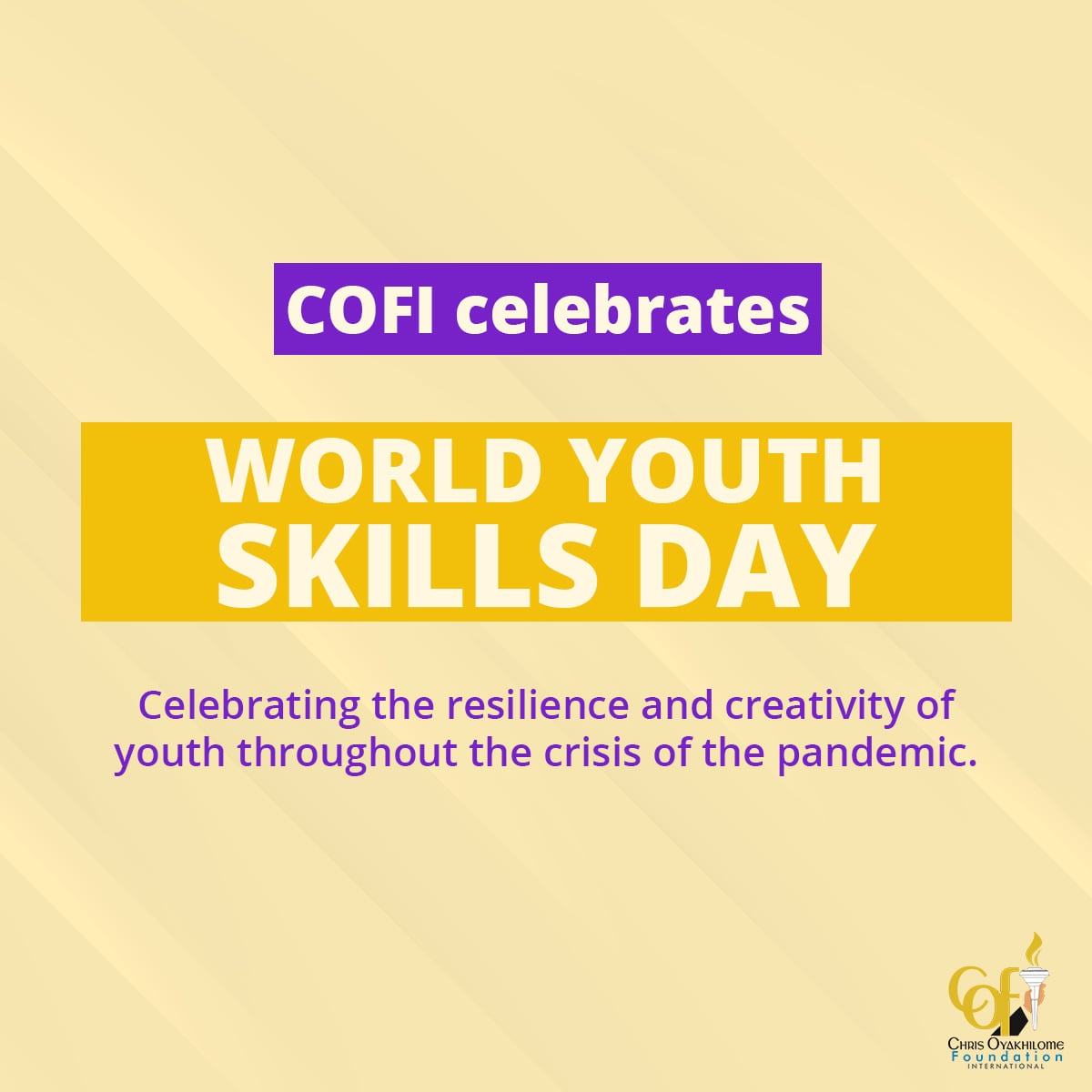 COFI Celebrates World Youth Skills Day
