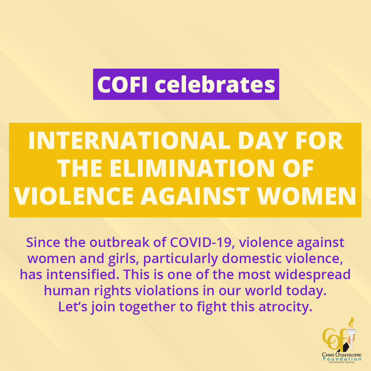 International Day for the Elimination of Violence Against Women