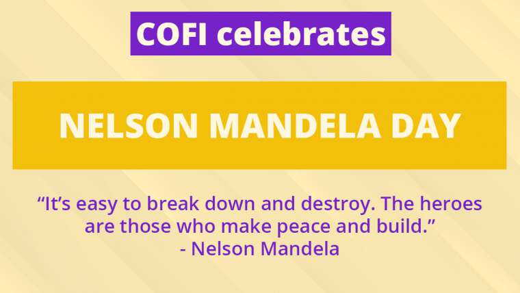COFI Commemorates Nelson Mandela, a Giant of a Man