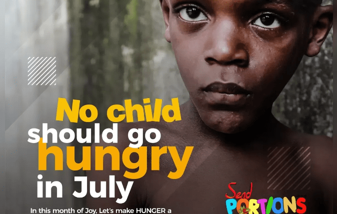 No Child Should Go Hungry – Send Portions this July